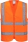 Vesta reflectorizanta cu bretele si banda Hi-Vis Portwest, cu fermoar, portocaliu marimea 3XL